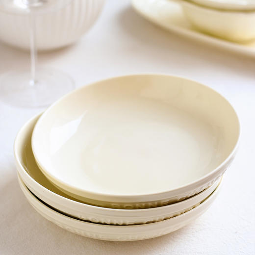 STOY 法式美学法式浮雕 松露白餐具系列 汤碗/鱼盘/双耳碗 商品图9