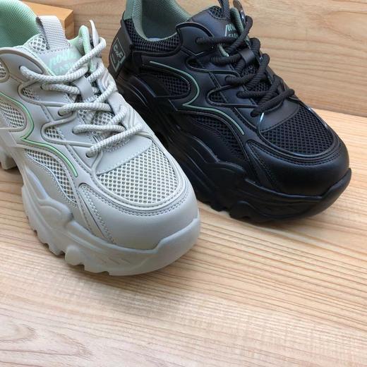 豪行春季新款时尚休闲厚底女单鞋轻便运动老爹鞋24151910 商品图4