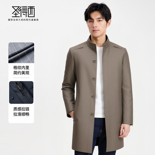 可脱卸内胆立领夹克 商品图3