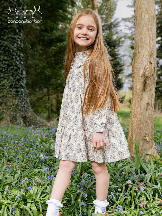 浪漫碎花鱼尾连衣裙 商品图3