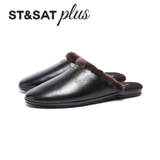 【微醺系列】星期六极简风轻奢毛绒穆勒拖SSD4114155 商品图4