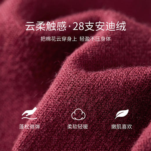 【内购】【幸运小马】通勤设计感圆领单排扣软糯安迪绒开衫毛衣-W53EB3516 商品图4