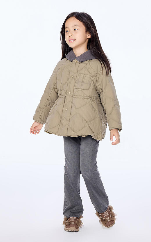 jnby  25年冬款  中长款羽绒服  1P0C13450 商品图0