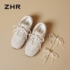 ZHR则则青春系列德训鞋秋季平底轻便阿甘鞋芭蕾珍珠双系带休闲鞋 商品缩略图2