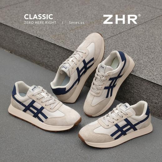 【头层猪皮】ZHR则则经典阿甘鞋情侣秋季舒适百搭休闲运动鞋 商品图0