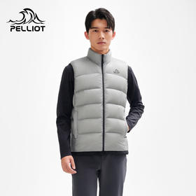 伯希和户外轻薄羽绒马甲女2025新款800蓬鹅绒保暖登山运动外套男
