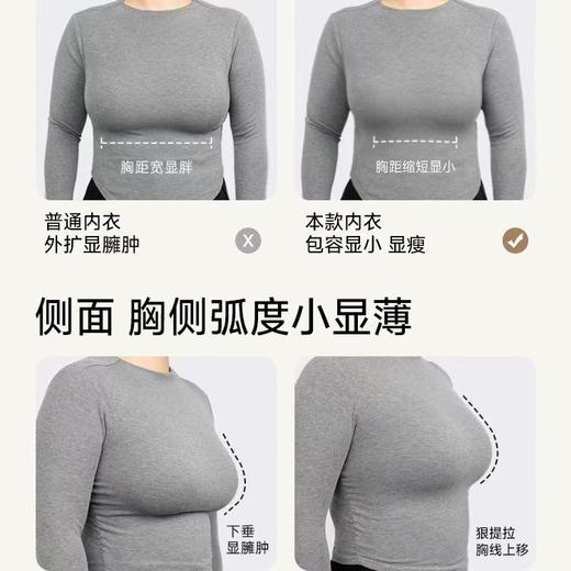 专为大胸设计 防下垂内衣粉底液隐形内衣女大胸显小提拉防下垂2025新款薄款无痕美背文胸罩 商品图2