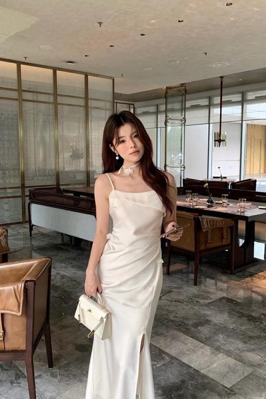 SIA SAYLOR 纯欲立体花朵吊带连衣裙 20458 商品图2