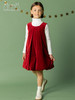 波尔多红丝绒花苞裙 商品缩略图4
