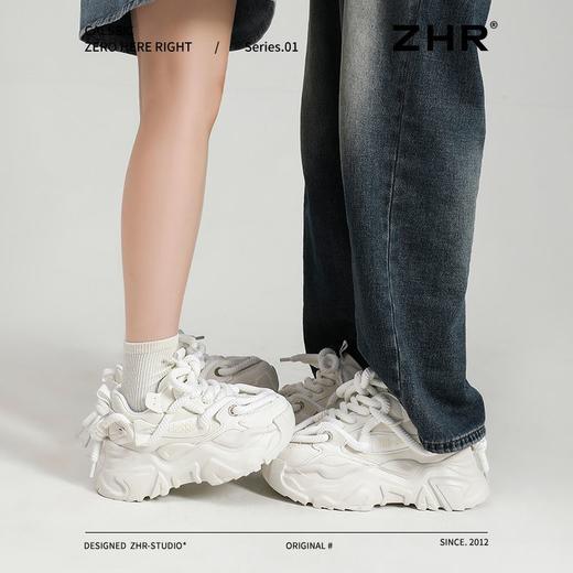 ZHR则则增高5.5cm老爹鞋女2025新款情侣厚底显高耐磨运动休闲鞋 商品图9