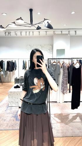 预售10天左右发【高品质私服】【MC猫和老鼠联名系列棉质印花长袖T恤】舒适藏肉/显瘦显薄 色泽自然柔和，兼具高级质感与素雅格调G1563-CC【无标出货 介意慎拍】