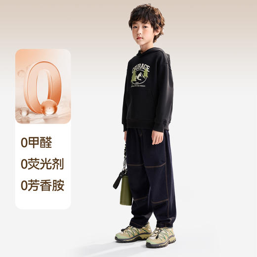 男童带帽长袖卫衣秋季新款安奈儿童装EB531548 商品图2