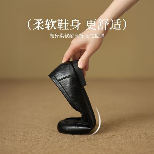 ZHR则则透气复古气质中口单鞋女2025新款通勤单鞋一脚蹬超软女鞋 商品图5