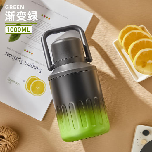 【食品级❗️316不锈钢提手保温壶】自由出行，随心选择吸管&盖饮，喝水更尽兴！冬季长效大容量保温杯便捷户外旅行水壶 商品图7
