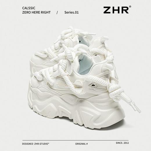 ZHR则则增高5.5cm老爹鞋女2025新款情侣厚底显高耐磨运动休闲鞋 商品图5