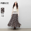 【内购】【三层面料不走光】复古英伦风弹力高腰轻盈飘逸格纹网纱裙半身裙-W53QL4234 商品缩略图0
