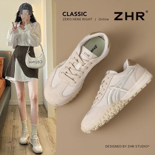 ZHR则则增高简约百搭舒适德训鞋2025秋季新款防滑运动休闲鞋 商品图1