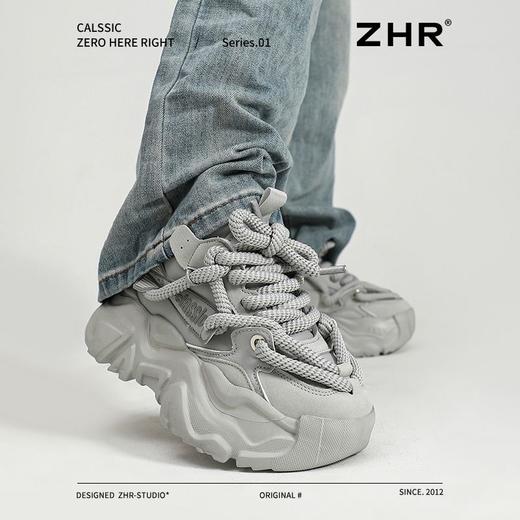 ZHR则则增高5.5cm老爹鞋女2025新款情侣厚底显高耐磨运动休闲鞋 商品图6