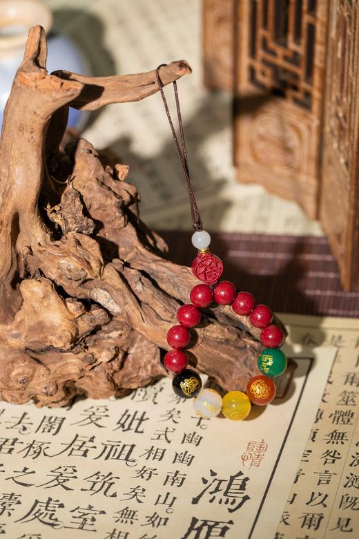 【朱砂 挂饰】包包配饰、钥匙配饰~高含量朱砂，求好运，“戴”好运，得好运！湖南湘西朱砂原石 商品图14