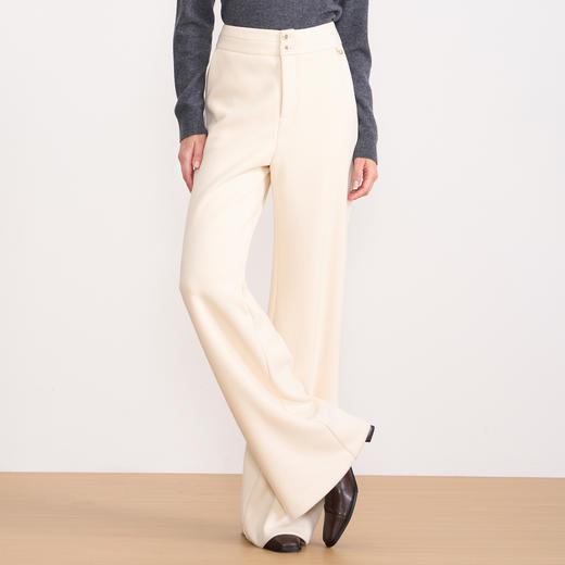 EITIE爱特爱时尚简约保暖2025冬季新款直筒裤子D2505903 商品图2