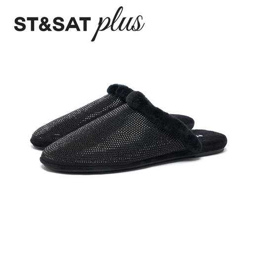 【微醺系列】星期六极简风轻奢毛绒穆勒拖SSD4114155 商品图5