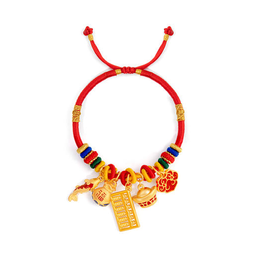 圆满人生长命缕 宝宝满月 红绳手链饰品 商品图0