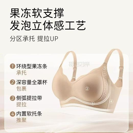 专为大胸设计 防下垂内衣粉底液隐形内衣女大胸显小提拉防下垂2025新款薄款无痕美背文胸罩 商品图3