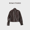 ROMI STUDIO“复古韵味”油蜡皮天然肌理感立领皮衣外套 RWCAWU5631 商品缩略图1