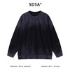 51650SDSA男士秋冬新款痞帅男装韩版渐变磨破圆领卫衣时尚休闲套头上衣 商品缩略图0