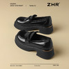 ZHR则则厚底乐福鞋女鞋2025新款英伦风单鞋小香风百搭增高鞋子女 商品缩略图0
