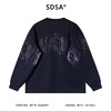 SDSA男士秋冬新款痞帅男装韩版凌乱线条涂鸦圆领卫衣百搭时尚上衣 商品缩略图5