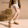 Dfuse迪芙斯2025秋季新款竹节扣乐福鞋增高厚底小皮鞋简约通勤鞋DFD3112047 商品缩略图0