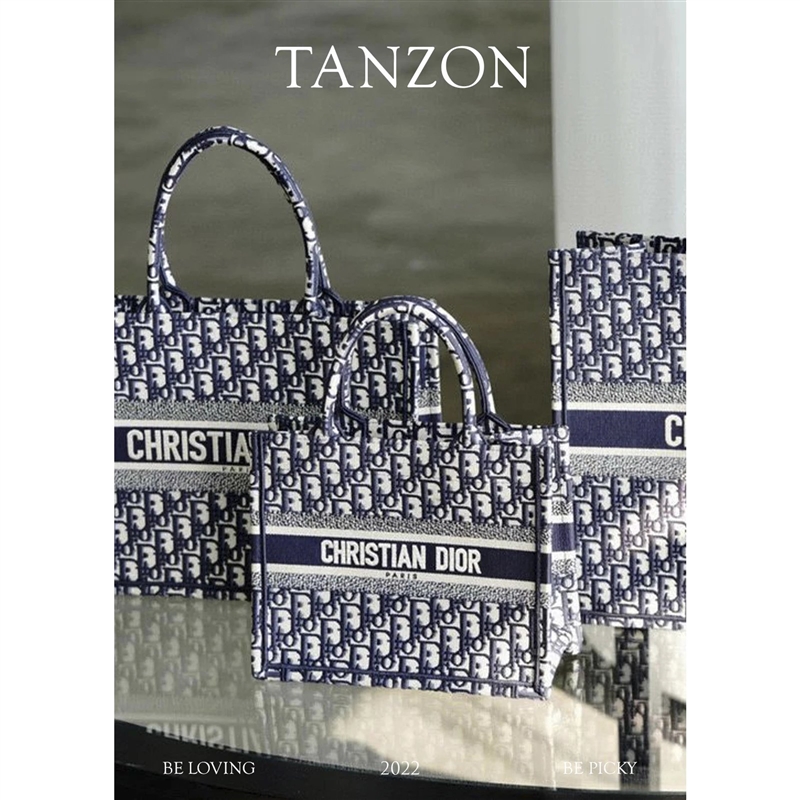 迪奥-全新升级版的全刺绣花布托特，Dior Book Tote（LZ*MM）