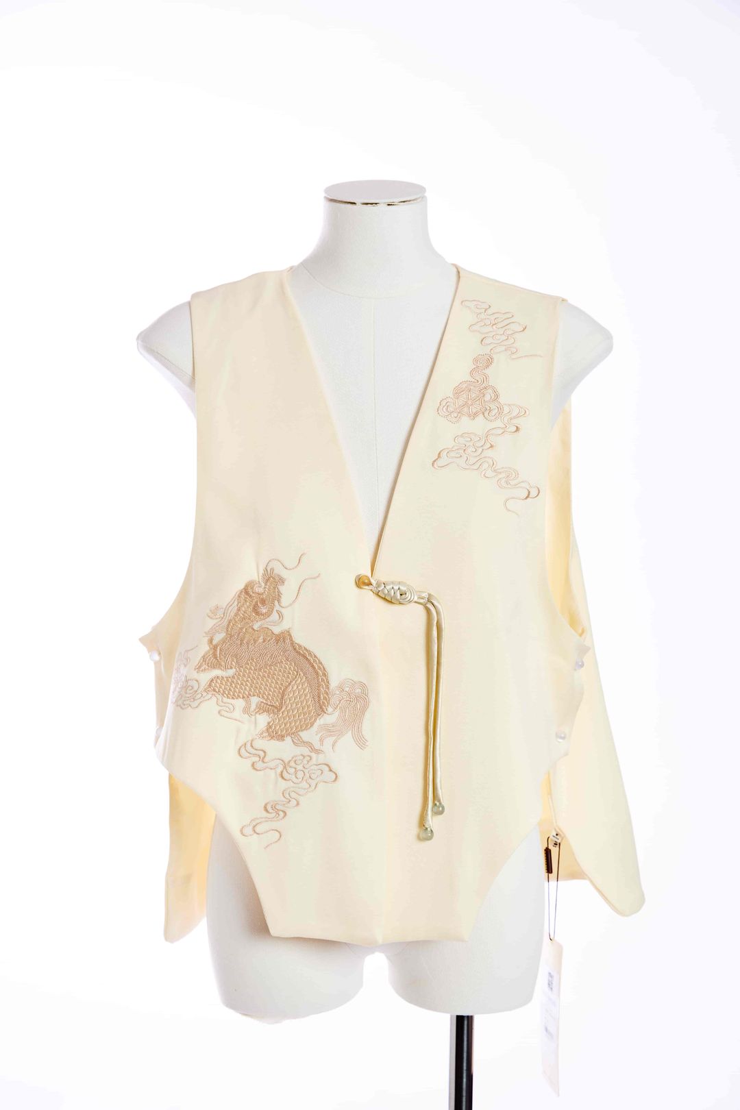 Famecoco范可儿新中式设计感马甲FAD6CA110 商品图0