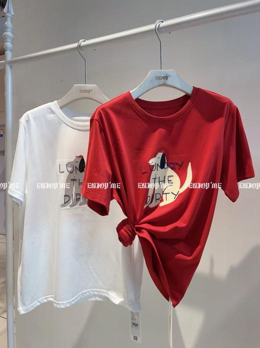 【门店同款】ENJOY秋季减龄卡通印花T 163993481 商品图3