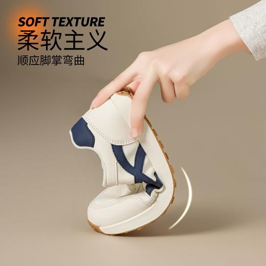 ZHR复古厚底德训鞋女2025秋季超软百搭小白鞋增高轻便休闲运动鞋 商品图2
