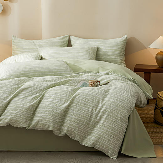 【纯棉提花三层纱四件套】全棉三层纱四件套提花纯棉磨毛套件民宿床品套件床单 商品图14