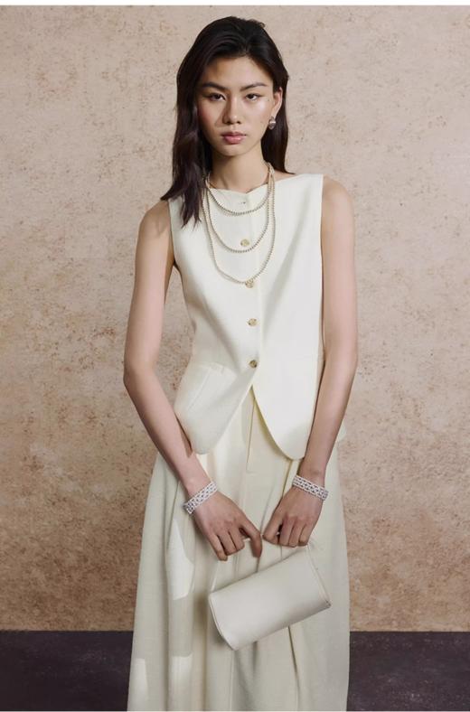 【高品质私服】【ZZ肌理感黑色马甲+半裙】立裁式超短版型，不过分紧勒，却精细托起腰线G1548/G1547-CC【无标出货 介意慎拍】 商品图2