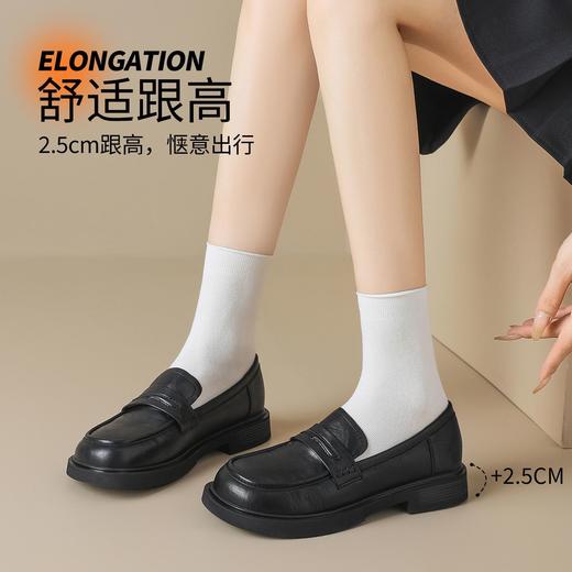 ZHR则则时尚英伦风平底乐福鞋2025秋季新款百搭舒适气质通勤皮鞋 商品图4