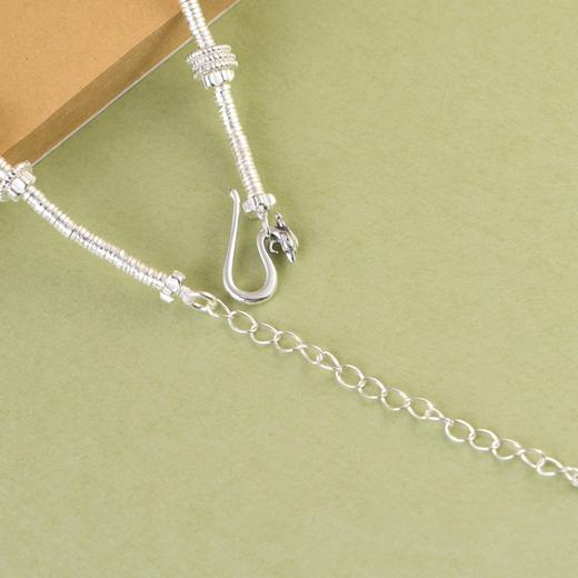 【吉言如意】足银水滴吉言吉祥平安龙凤如意盘缠手链【SCH-CK40240-4】 商品图1