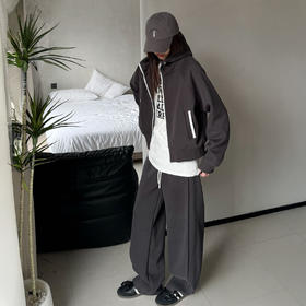 秋冬热卖！美式休闲！密己 通勤必备连帽弯刀裤套装 秋冬撞色卫衣 百搭显瘦  包容性强   4色可选