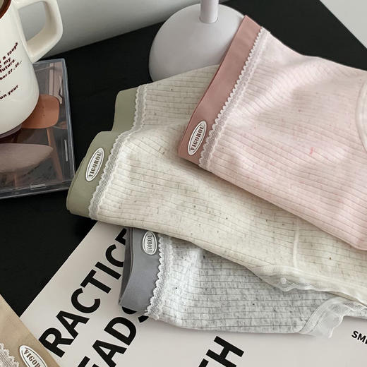 清新少女彩纱内裤中腰透气纯棉底裆纪念日百货门店同款165543652 商品图2