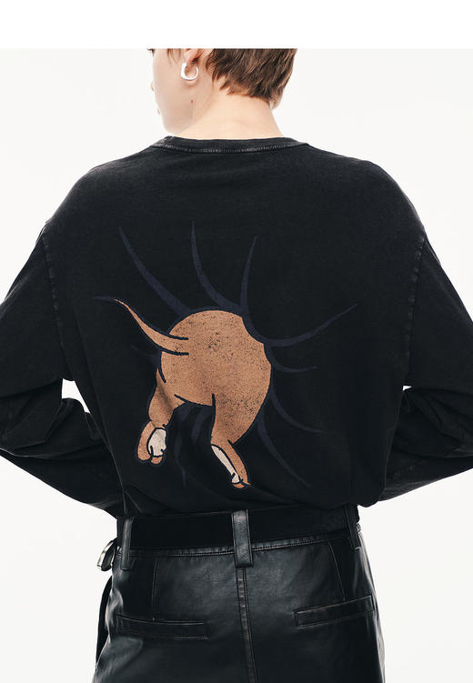 预售10天左右发【高品质私服】【MC猫和老鼠联名系列棉质印花长袖T恤】舒适藏肉/显瘦显薄 色泽自然柔和，兼具高级质感与素雅格调G1563-CC【无标出货 介意慎拍】 商品图4