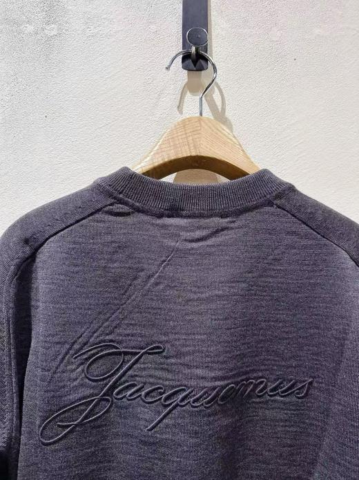 女款后背logo刺绣针织毛衣 商品图2