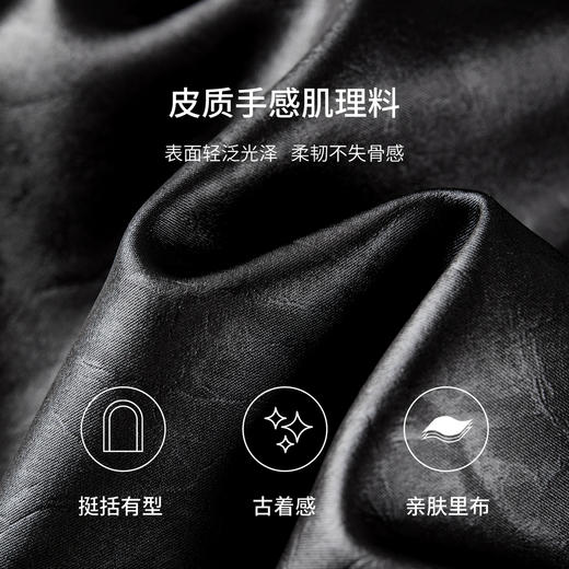 【内购】【斜门襟】气质立领金属拉链不对称口袋下摆抽绳宽松长袖外套-W53WB3541 商品图4