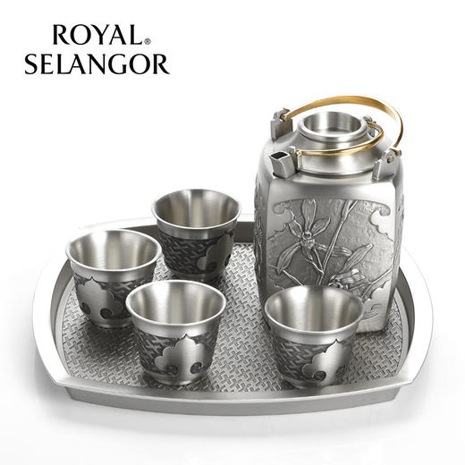 【彼达思】皇家雪兰莪 四君子酒具六件套 商品图0