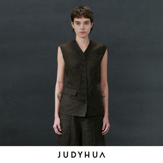 JUDYHUA 绿洲系列亚麻马甲 商品图0