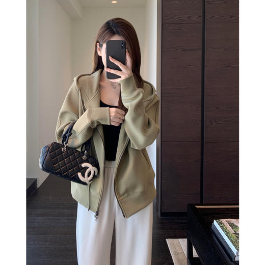 高品质五明治空气层面料！2025减龄连帽卫衣女秋新款日韩休闲款！ 商品图2