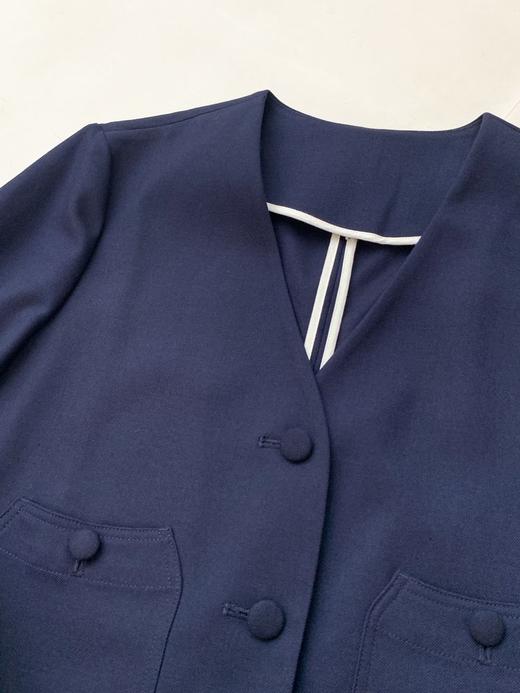 【高品质私服】【IC斜纹花呢中长大衣外套】合身版型 V领设计精准修饰颈线 视觉缩小脸部轮廓G1536-CC【无标出货 介意慎拍】 商品图12