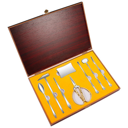 【跨境出口吃蟹八件套礼盒】食品用不锈钢蟹八件套装餐厅加厚蟹剪蟹针餐厅大闸蟹吃蟹工具礼盒 商品图5